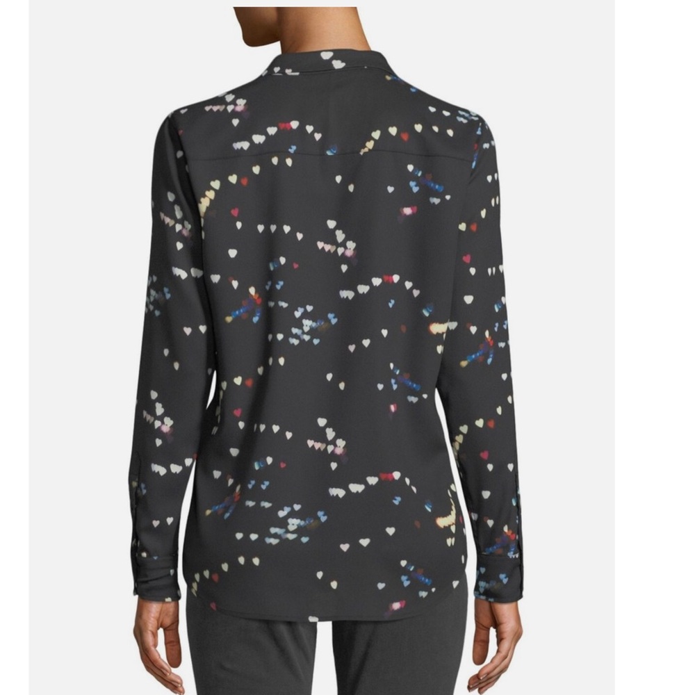 Equipment Adalyn Refracted Heart Button-Down Blou… - image 2